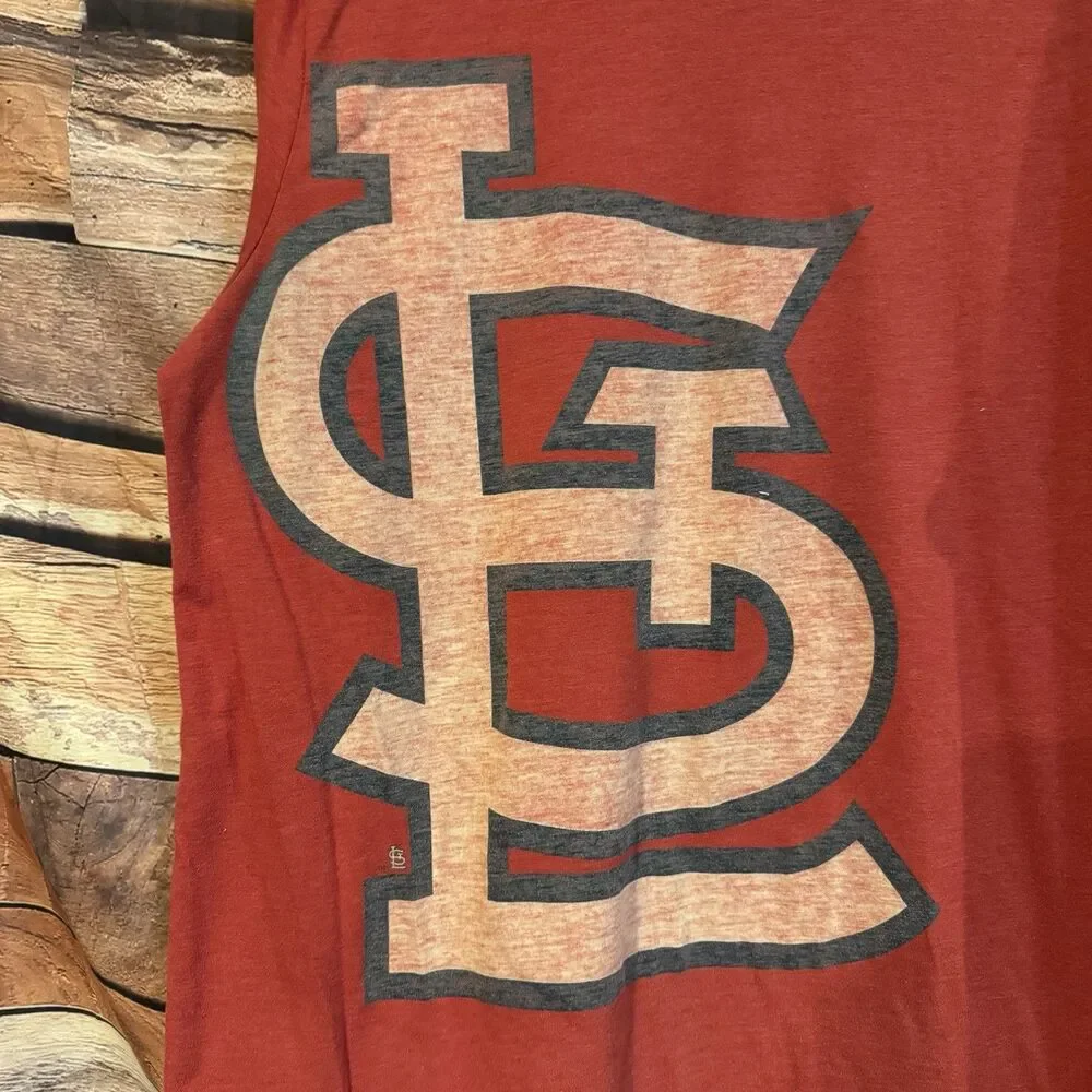 Nike St Louis Cardinals Shirt Mens XL Red Tri Blend MLB Baseball Graphic Tee Fla